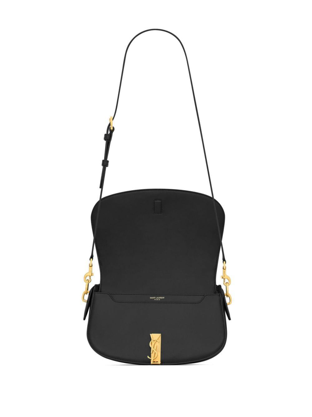 SAINT LAURENT Voltaire Mini Crossbody with Golden Logo