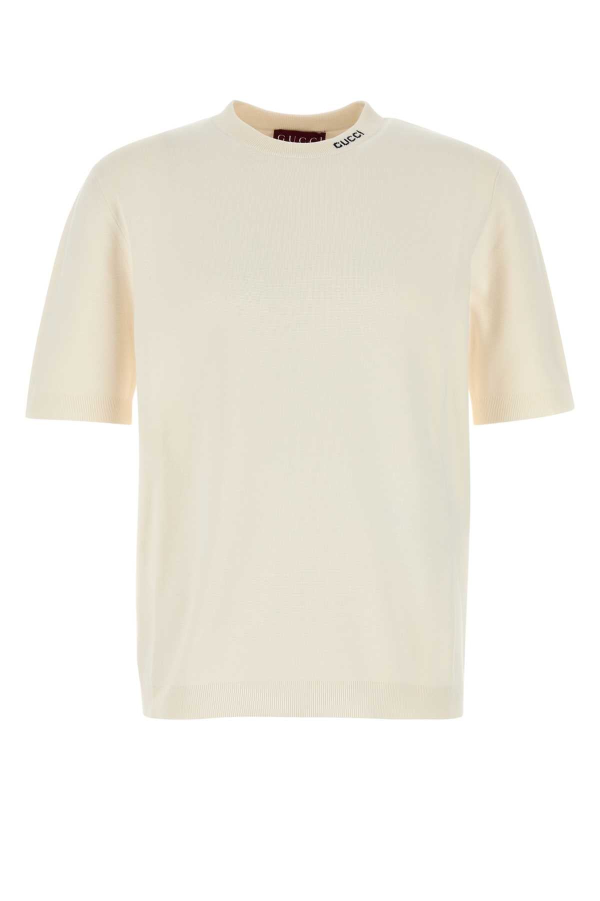 GUCCI Silk Blend Crew Neck Sweater