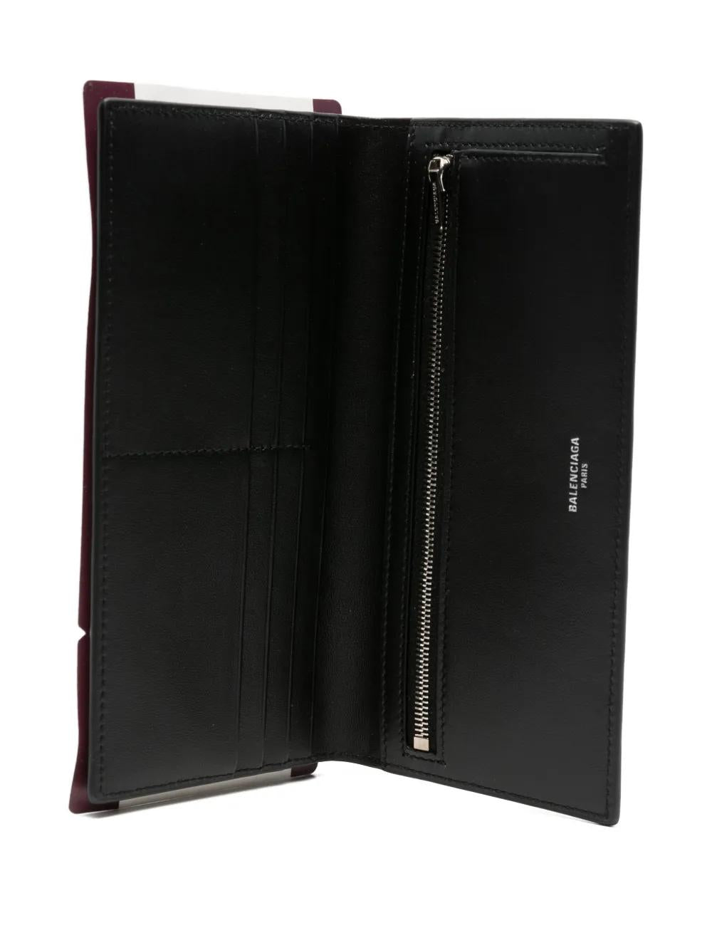 BALENCIAGA Mini Leather Passport Wallet