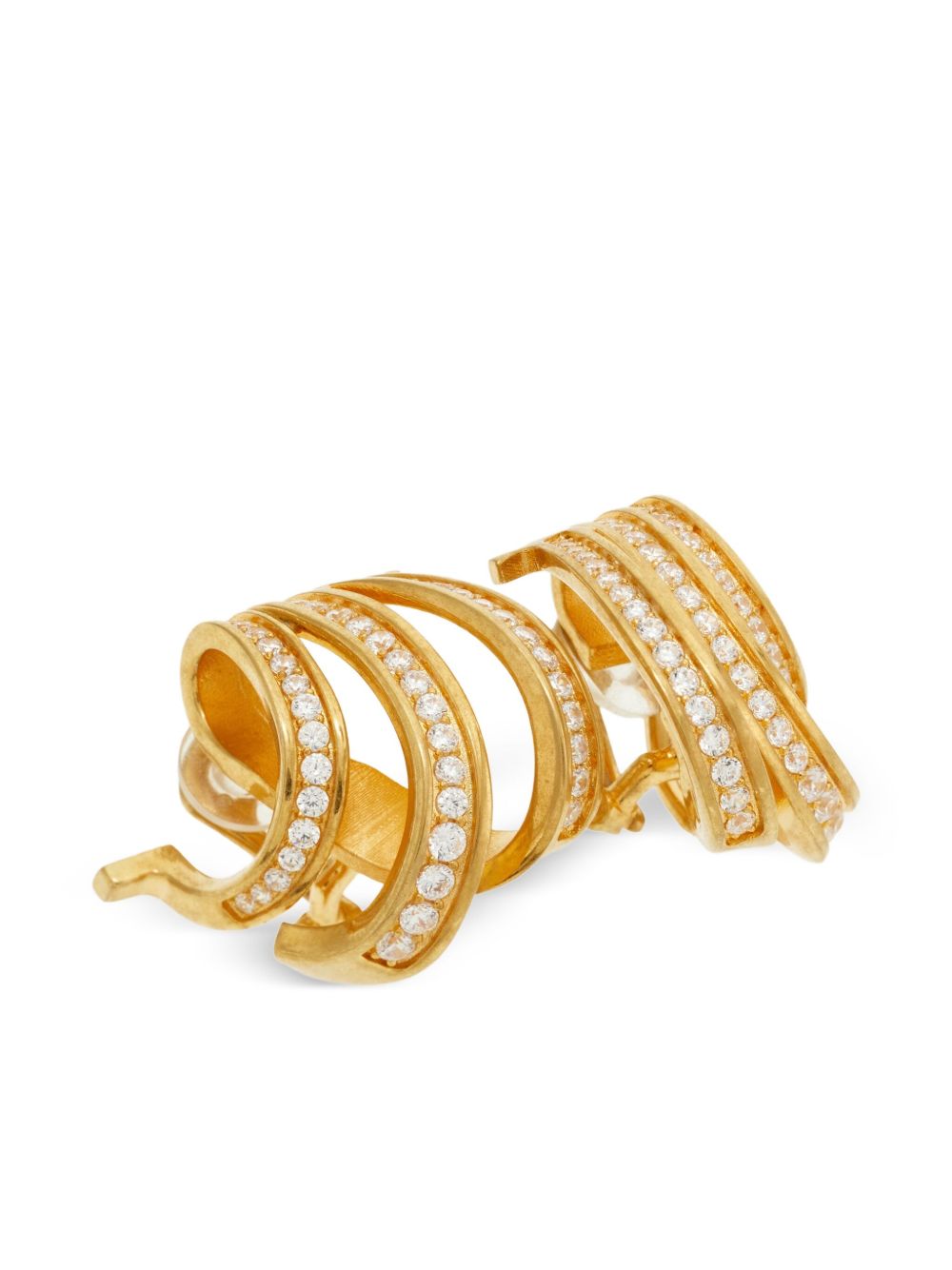 Ferragamo Elegant Golden Metal Earrings