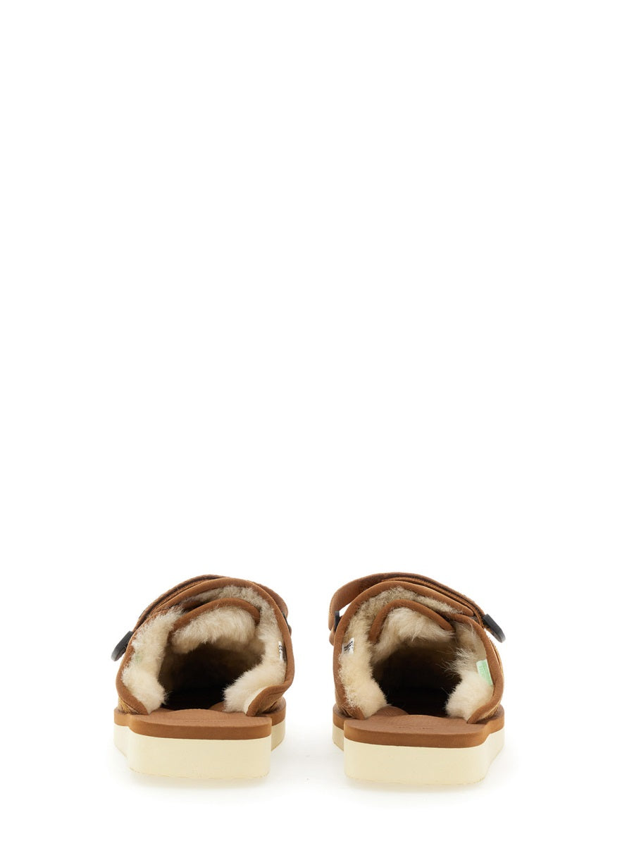 SUICOKE Men's Classic Suede Sandals with 2 cm Sole