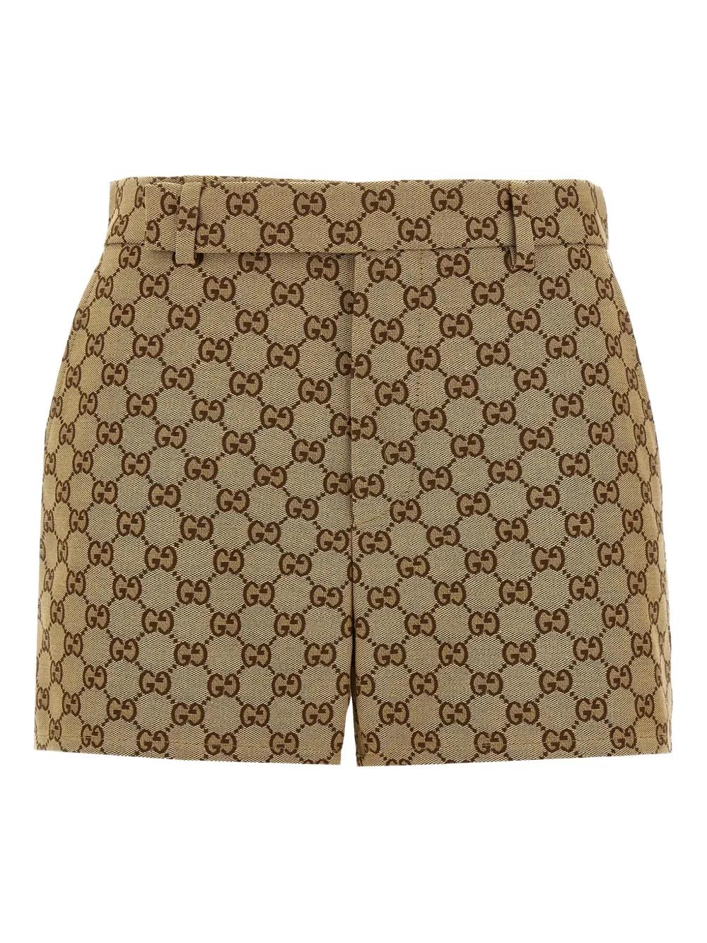 GUCCI GG Canvas Pants with Mop Detail