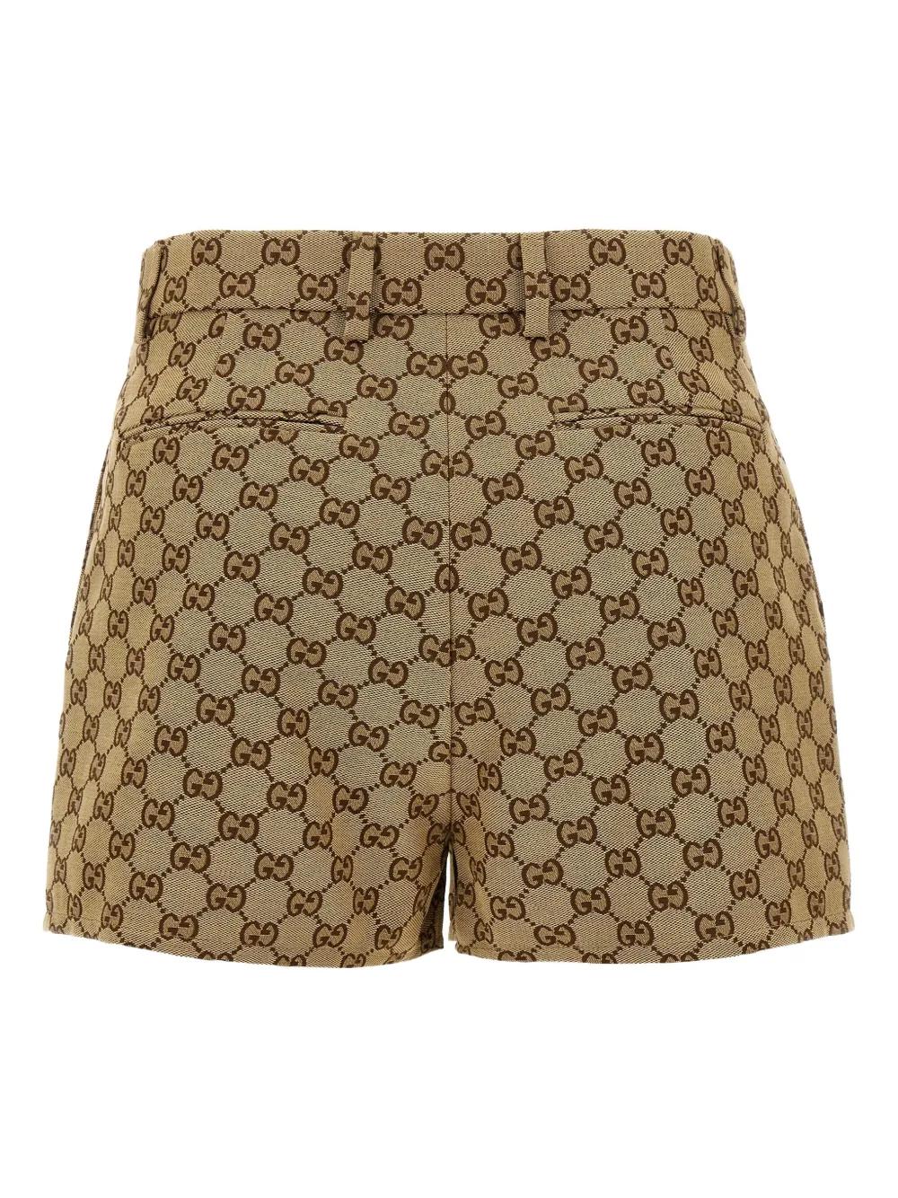 GUCCI GG Canvas Pants with Mop Detail