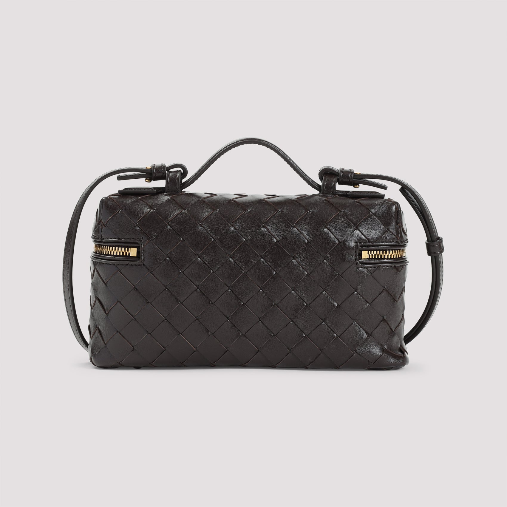 BOTTEGA VENETA Mini Leather Vanity Case with Intrecciato Pattern
