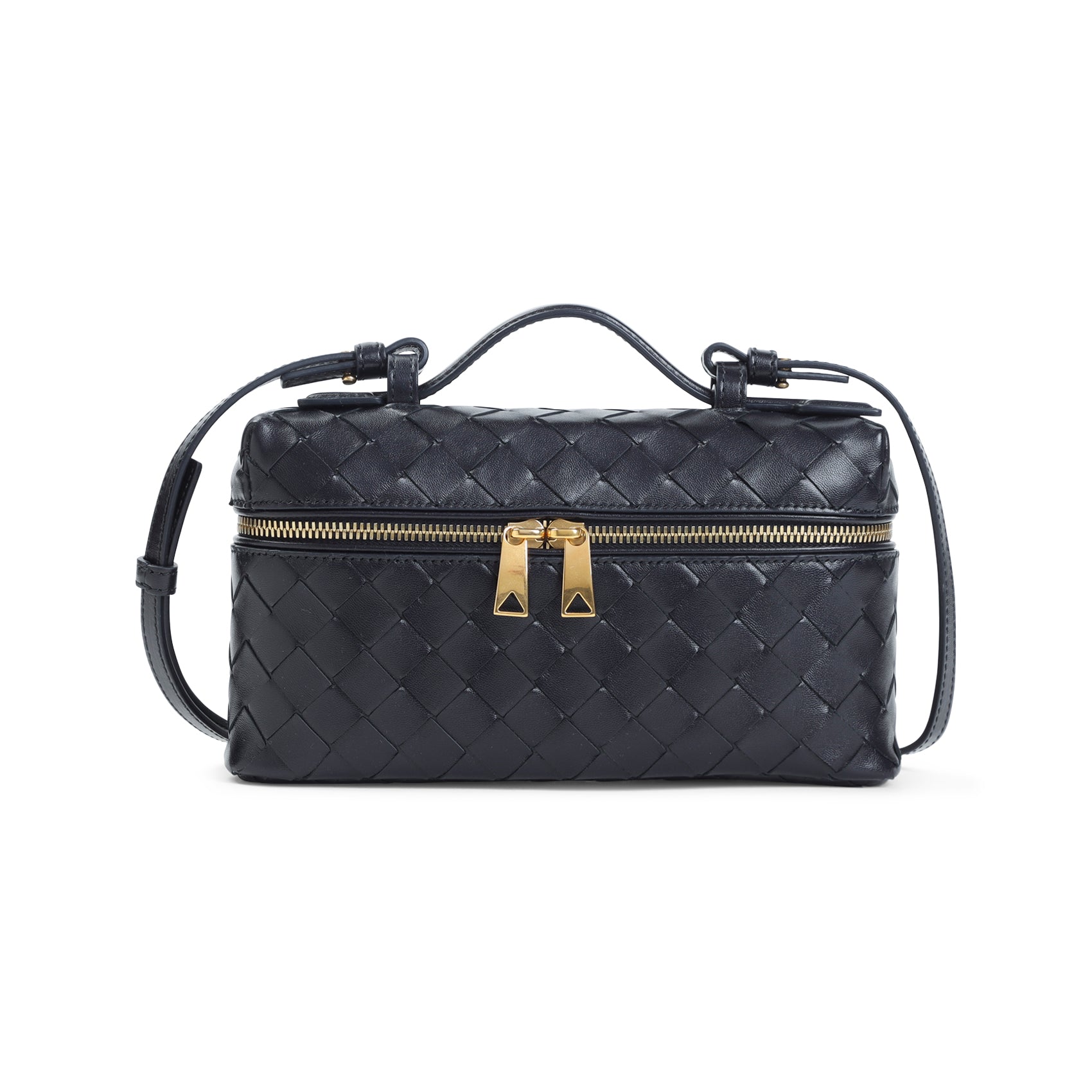 BOTTEGA VENETA Mini Vanity Case Handbag with Interlaced Design