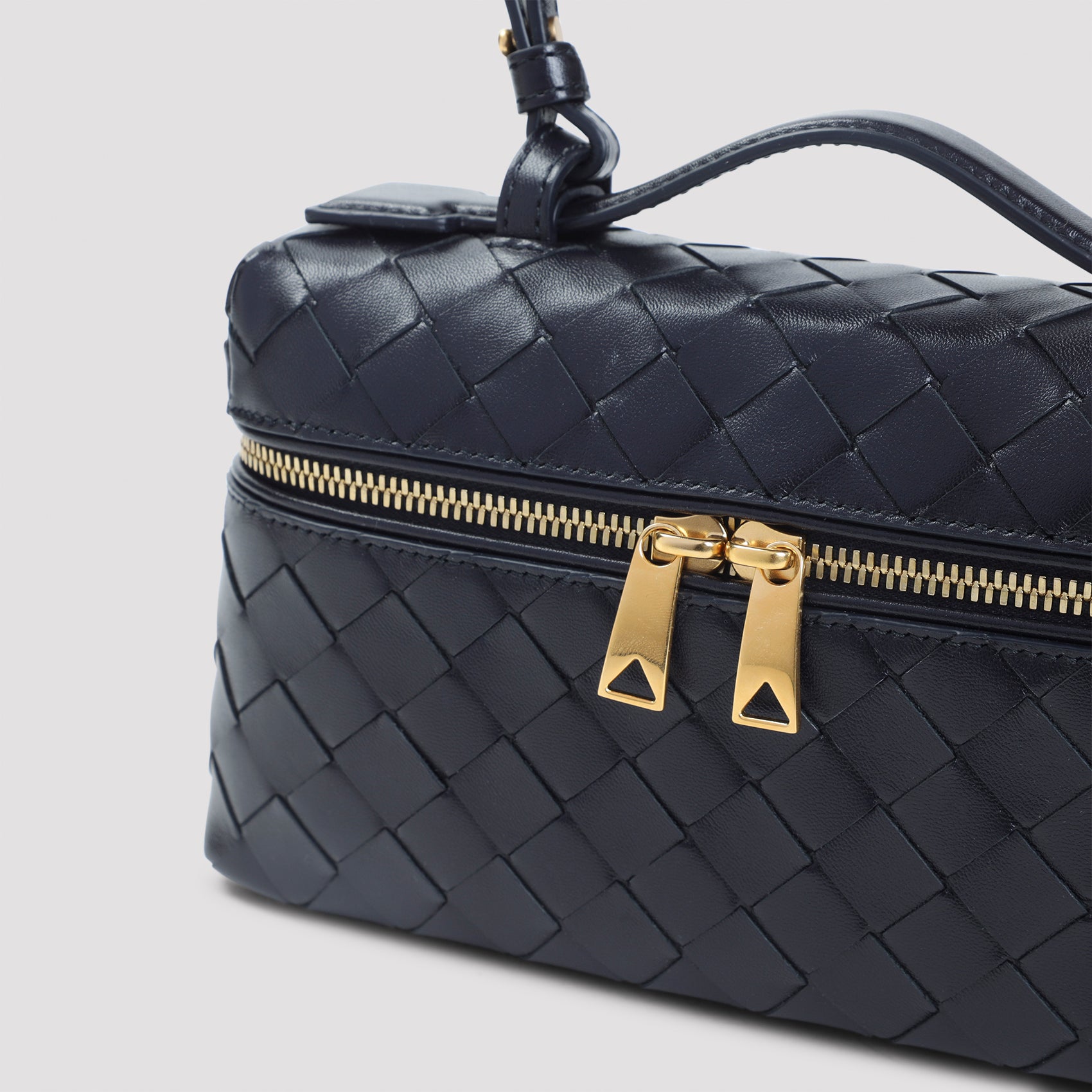 BOTTEGA VENETA Mini Vanity Case Handbag with Interlaced Design