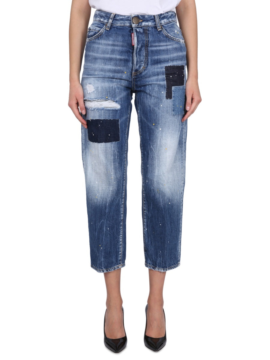DSQUARED Women’s Classic Button Closure Jeans