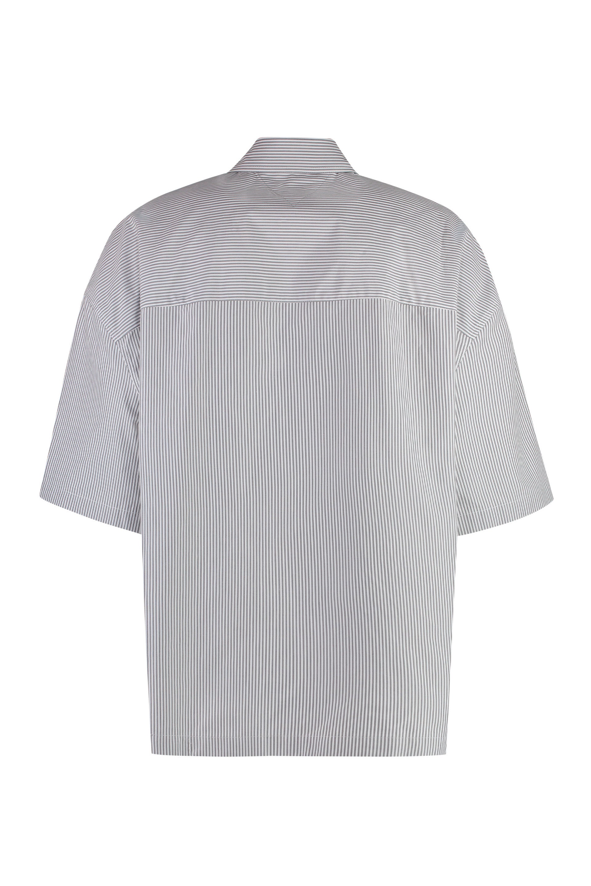 BOTTEGA VENETA Embroidered Striped Poplin Shirt - SS24 Collection