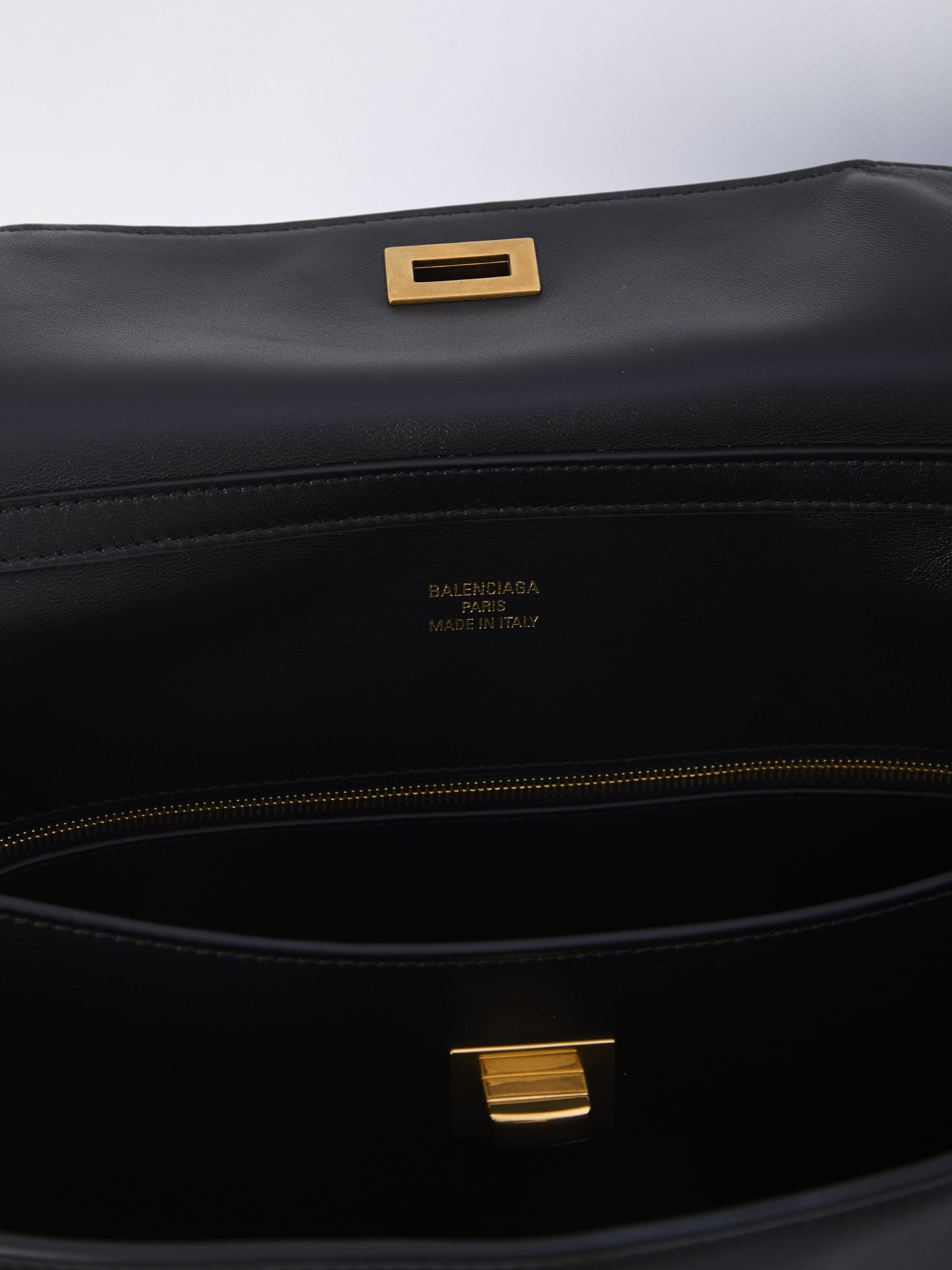 BALENCIAGA Medium Calfskin Leather Rodeo Handbag