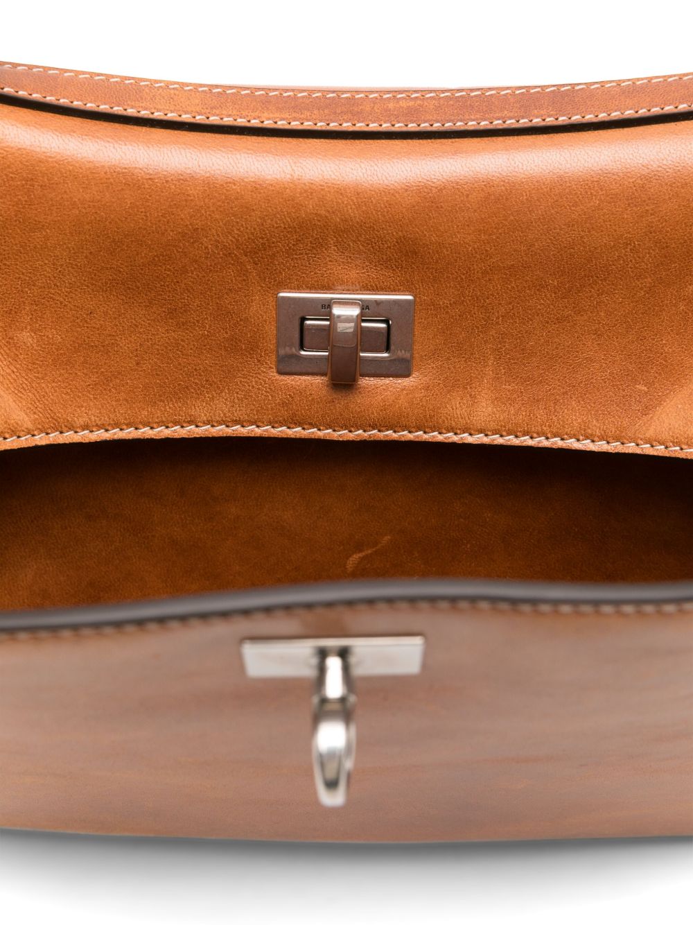 BALENCIAGA Suede Handbag with Twist-Lock Fastening