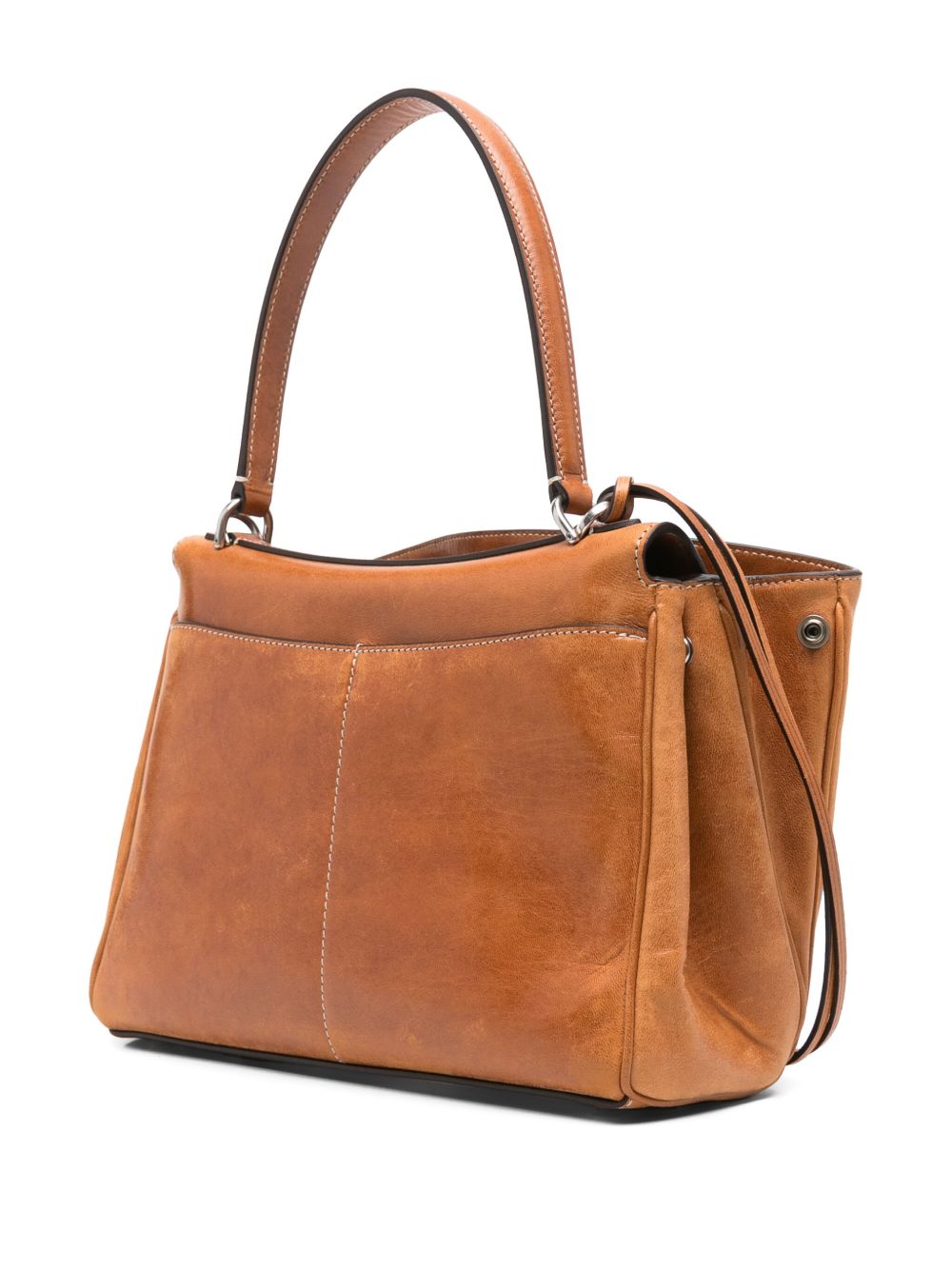 BALENCIAGA Mini Rodeo S Leather Shoulder Handbag (27cm x 19cm x 9cm)