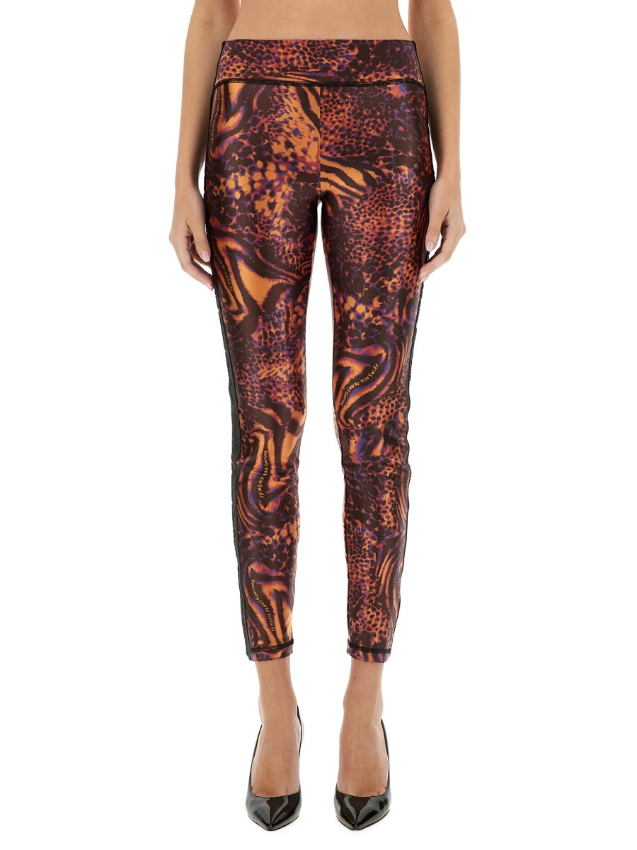 VERSACE JEANS COUTURE Animal Print Leggings for Women - SS25 Collection