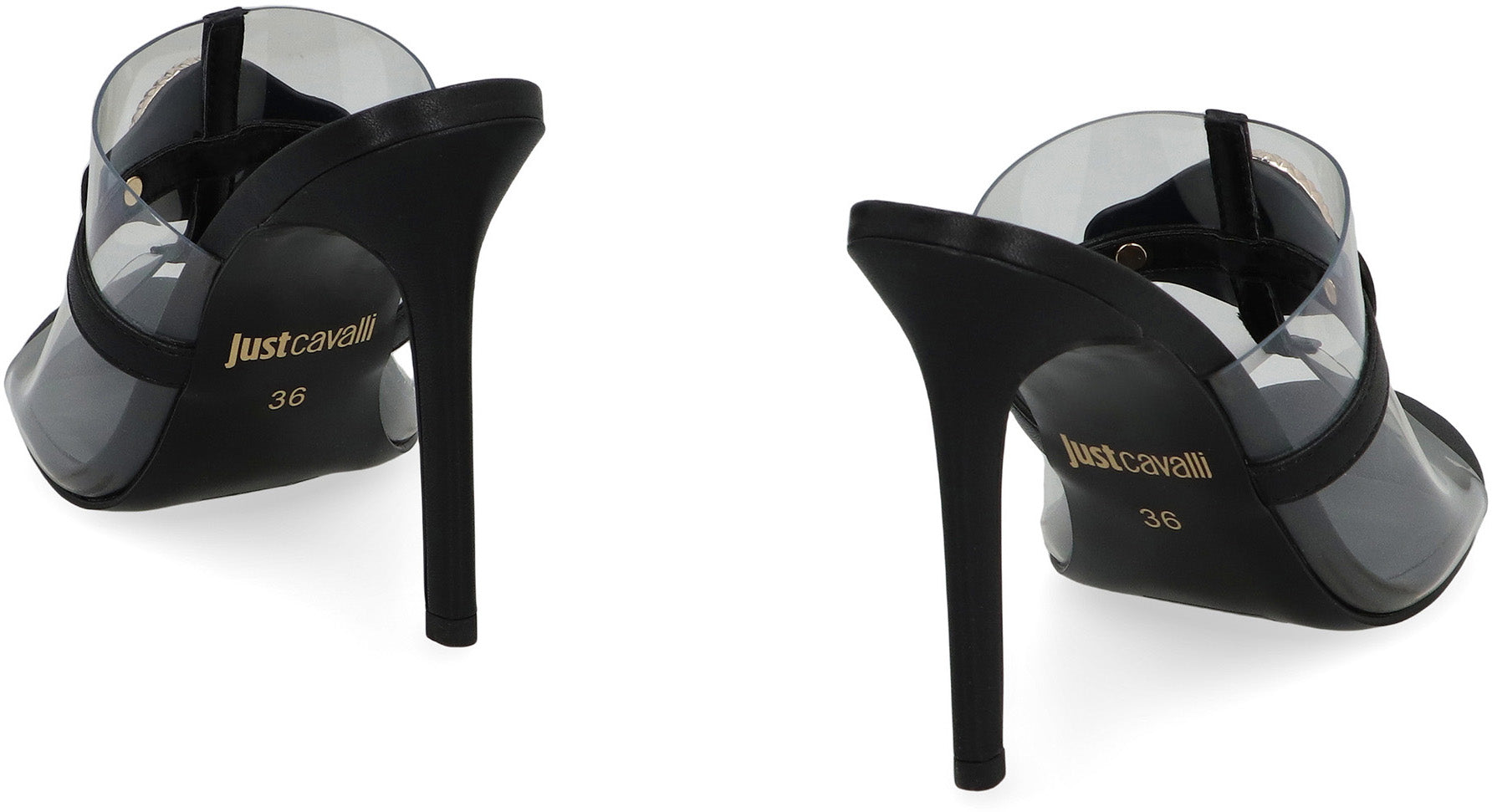 JUST CAVALLI Elegant Leather Stiletto Heels