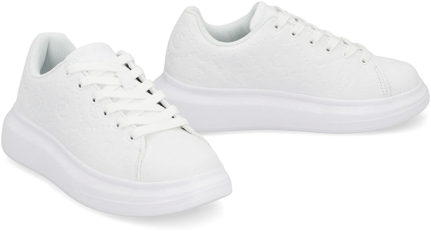 JUST CAVALLI Chic Leather Low-Top Sneakers for Women