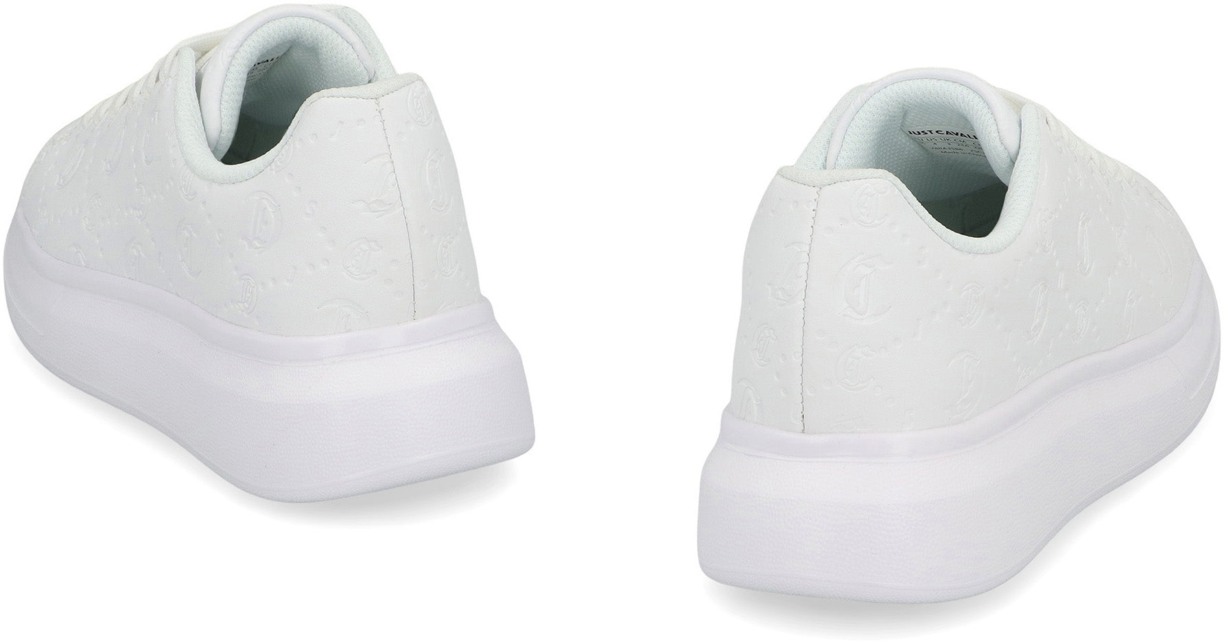 JUST CAVALLI Chic Leather Low-Top Sneakers for Women