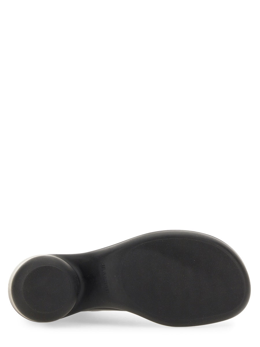 JIL SANDER Elegant Leather Boot with 7 cm Heel for Women