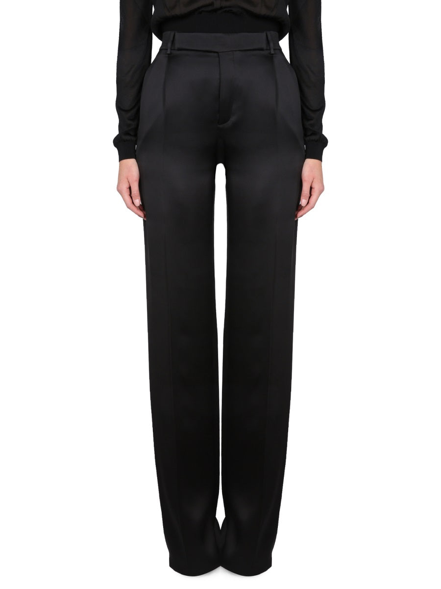 SAINT LAURENT Satin Flared Pants