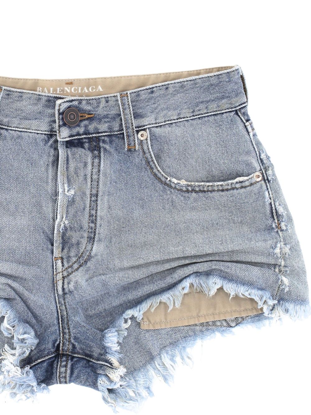 BALENCIAGA Women’s Mini Denim Shorts