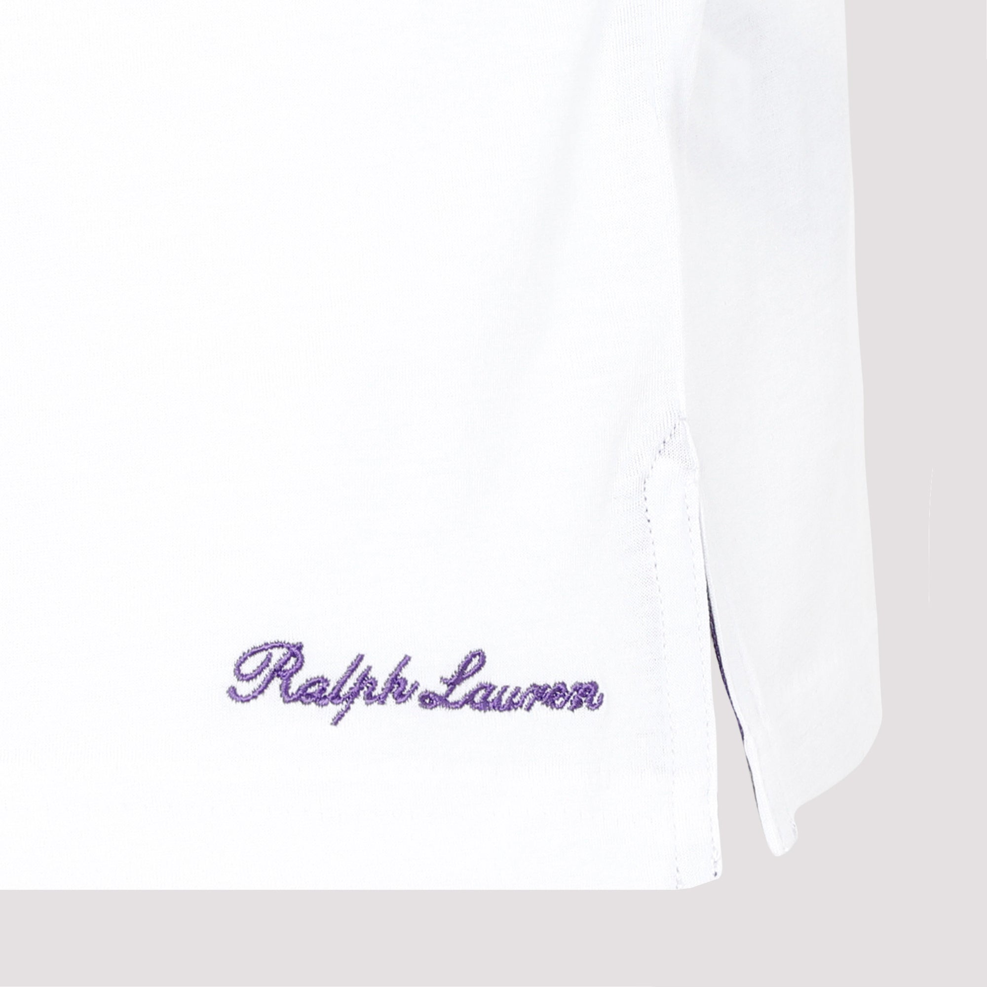 RALPH LAUREN PURPLE LABEL Embroidered Logo T-Shirt for Men - Fall Collection