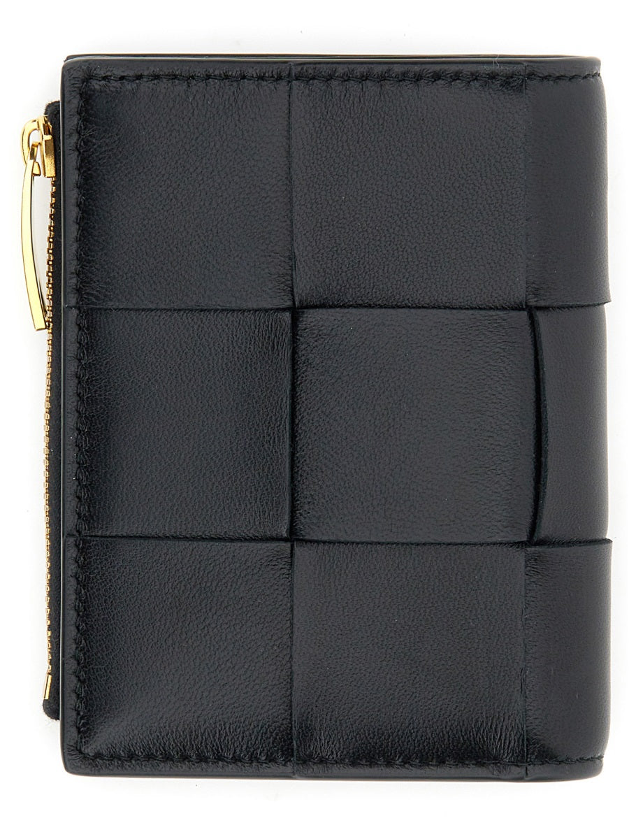 BOTTEGA VENETA Mini Bi-Fold Wallet with Zip