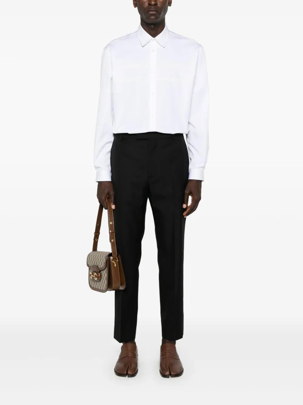 GUCCI Wool Blend Trousers for Men - FW24 Collection
