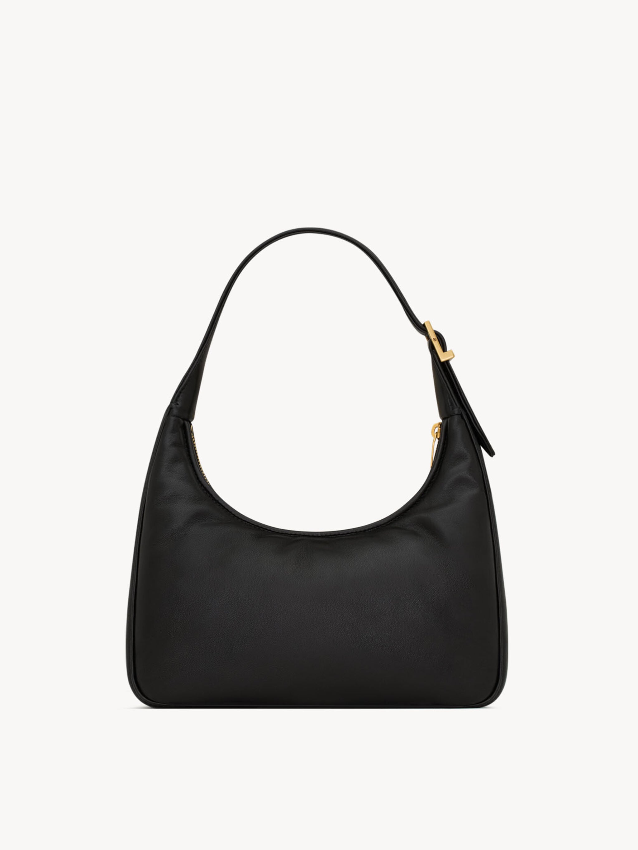 SAINT LAURENT Mini Hobo Handbag in Plongé Lambskin