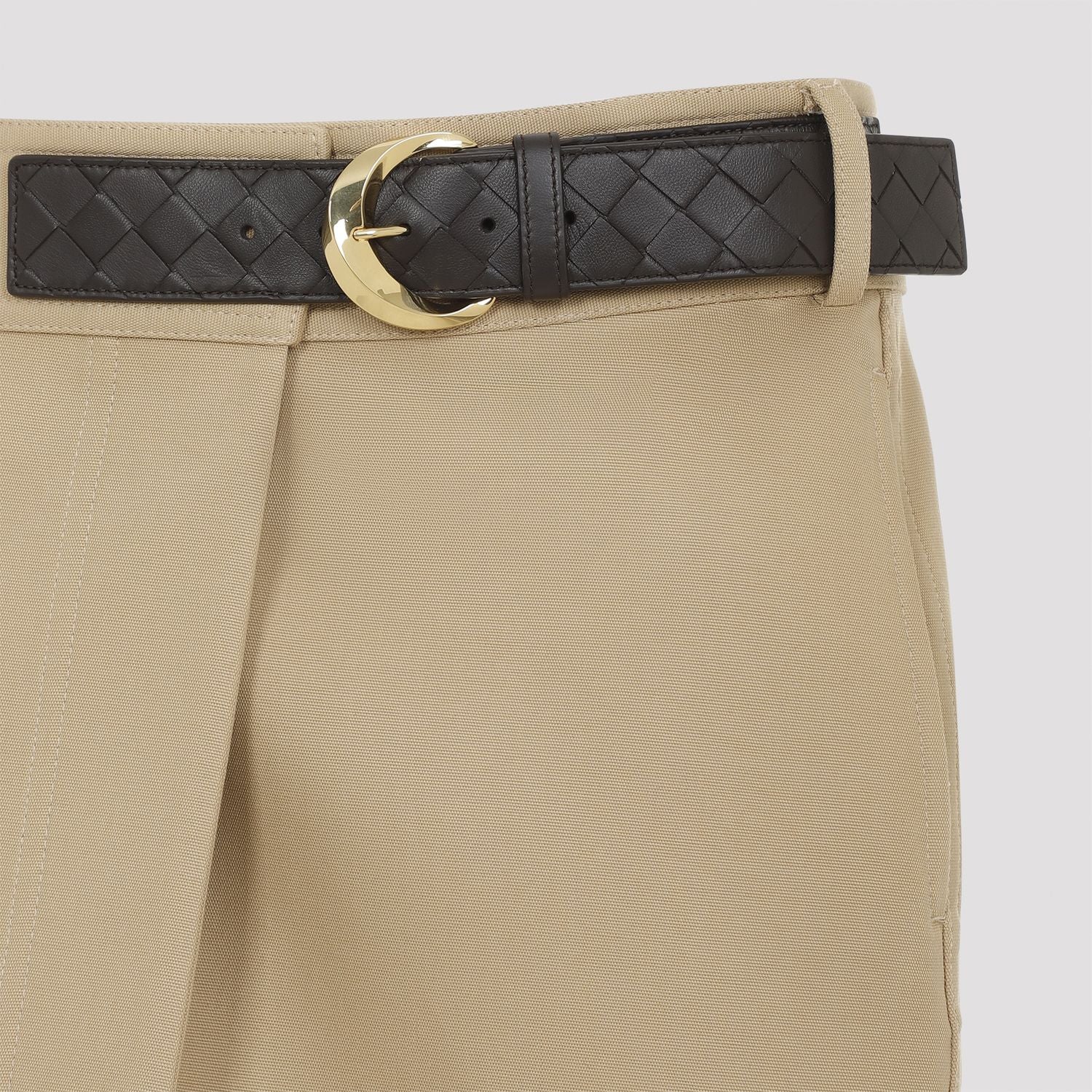 BOTTEGA VENETA Canvas Midi Skirt for Women - FW24 Collection