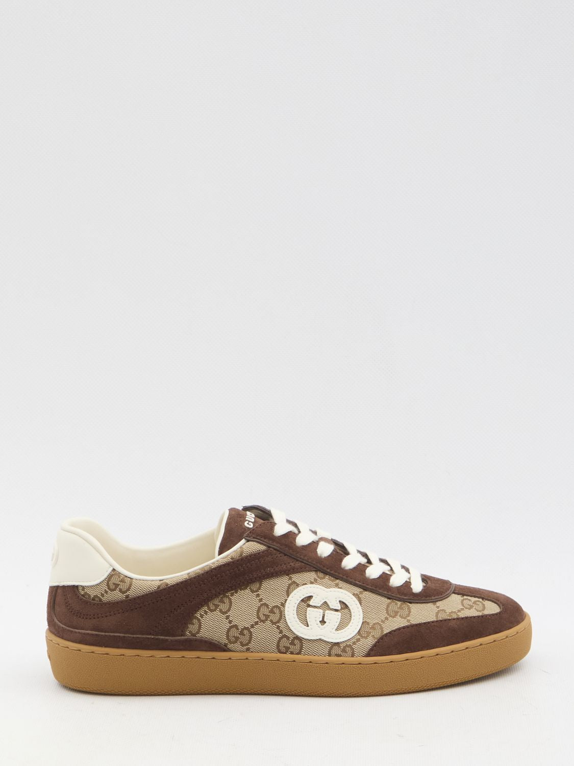 GUCCI Fabric and Leather Sneaker