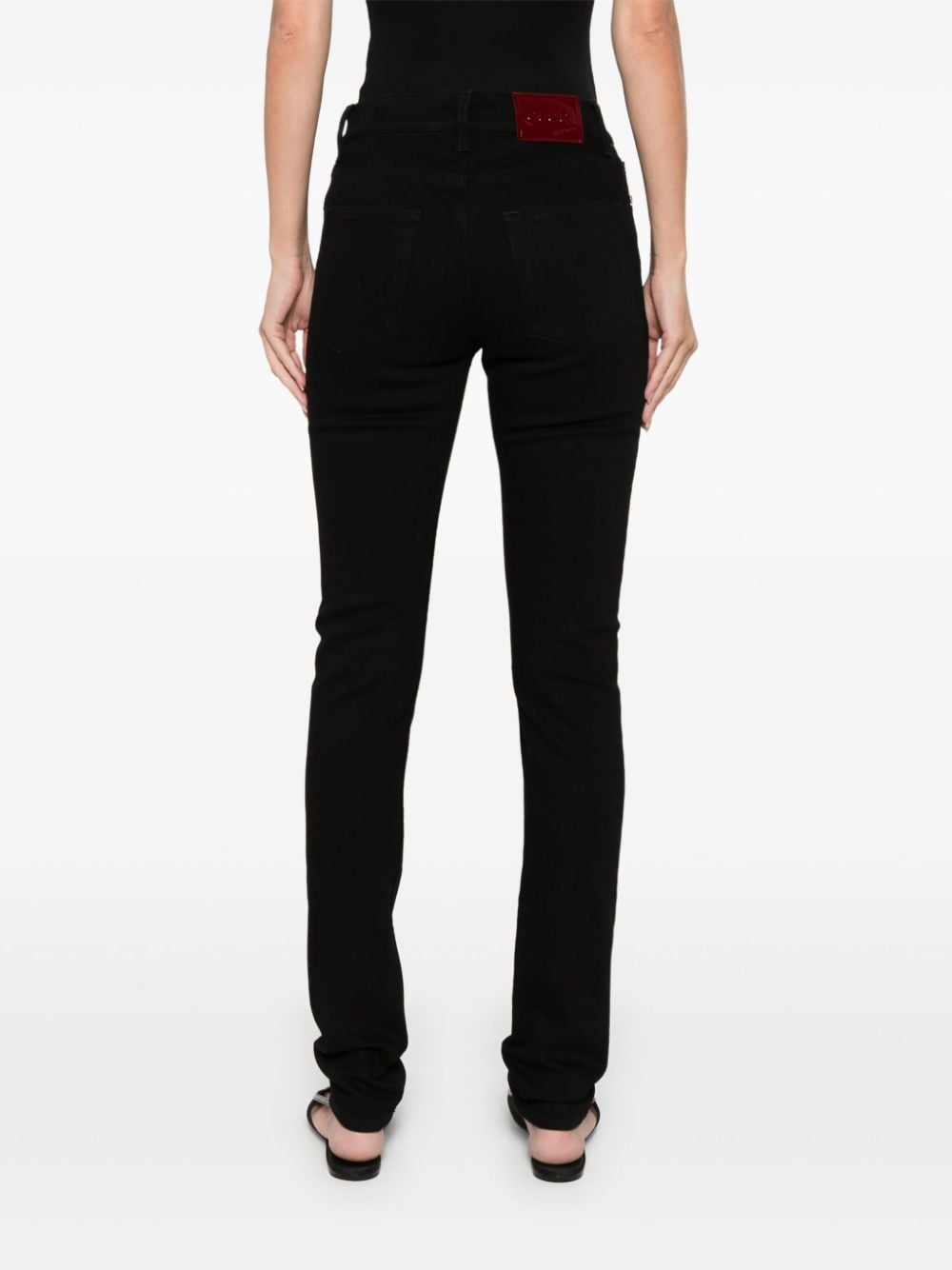 GUCCI Skinny Cut Cotton Blend Trousers