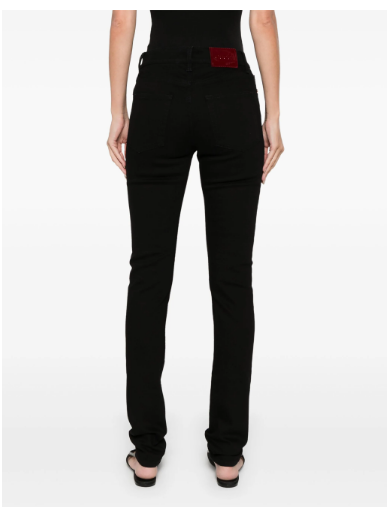 GUCCI Skinny Cut Cotton Blend Trousers