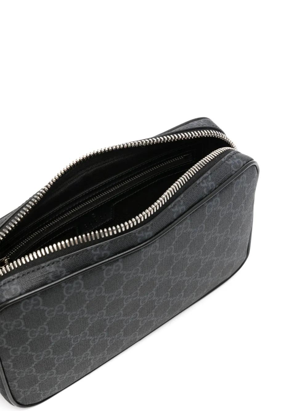 GUCCI Mini GG Supreme Fabric Pouch Handbag