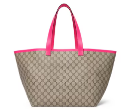 GUCCI Leather Fabric Handbag - Mini Style