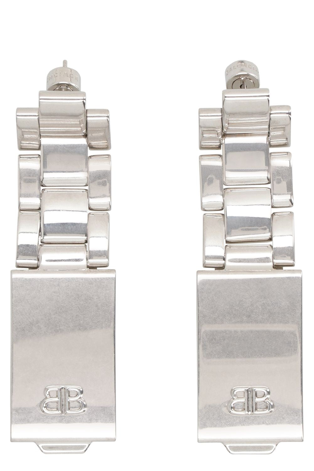 BALENCIAGA 24/7 BB Logo Mini Earrings
