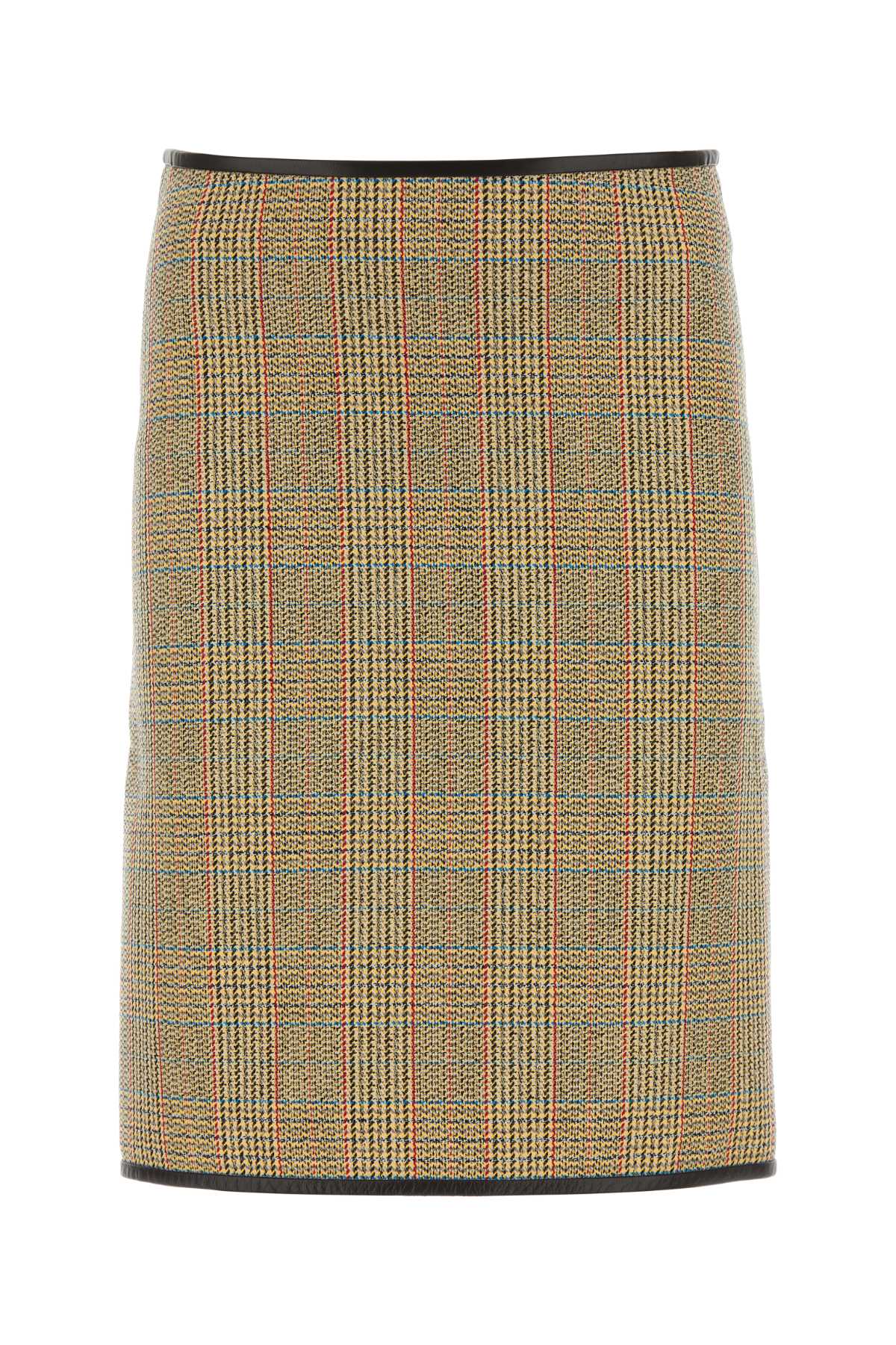 BOTTEGA VENETA Multicolor Glencheck Mini Skirt for Women
