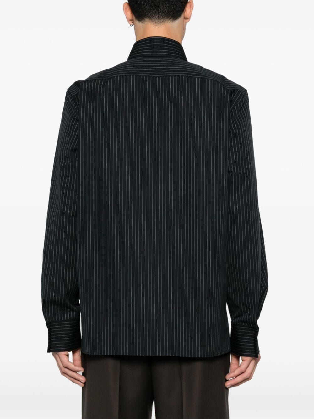 SAINT LAURENT CASSANDRE STRIPED SHIRT - Men’s Fashion Essential for Fall 2024