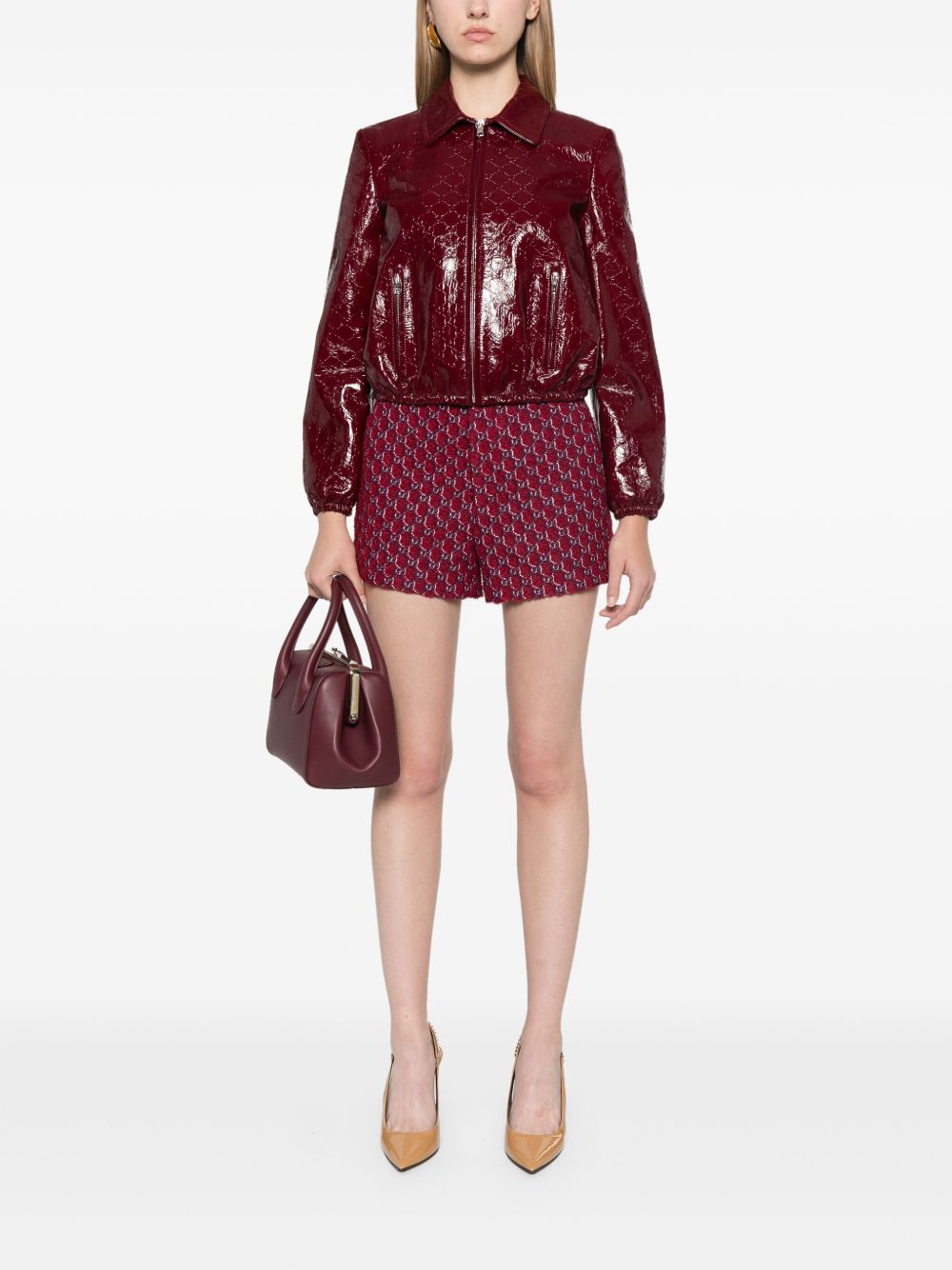 GUCCI Leather Jacket with Signature Detailing