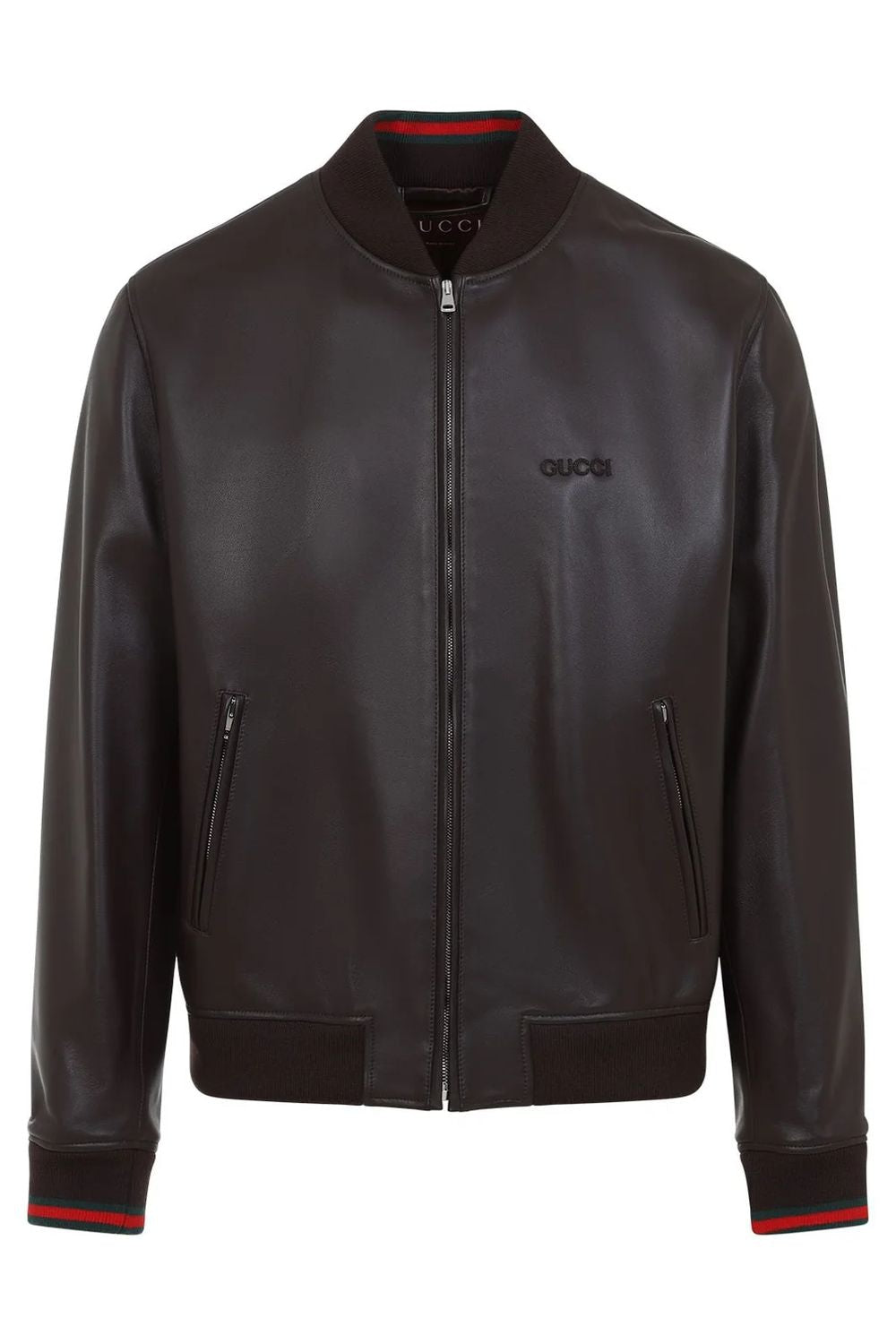 GUCCI Men's Stylish Leather Jacket - Spring/Summer 2025