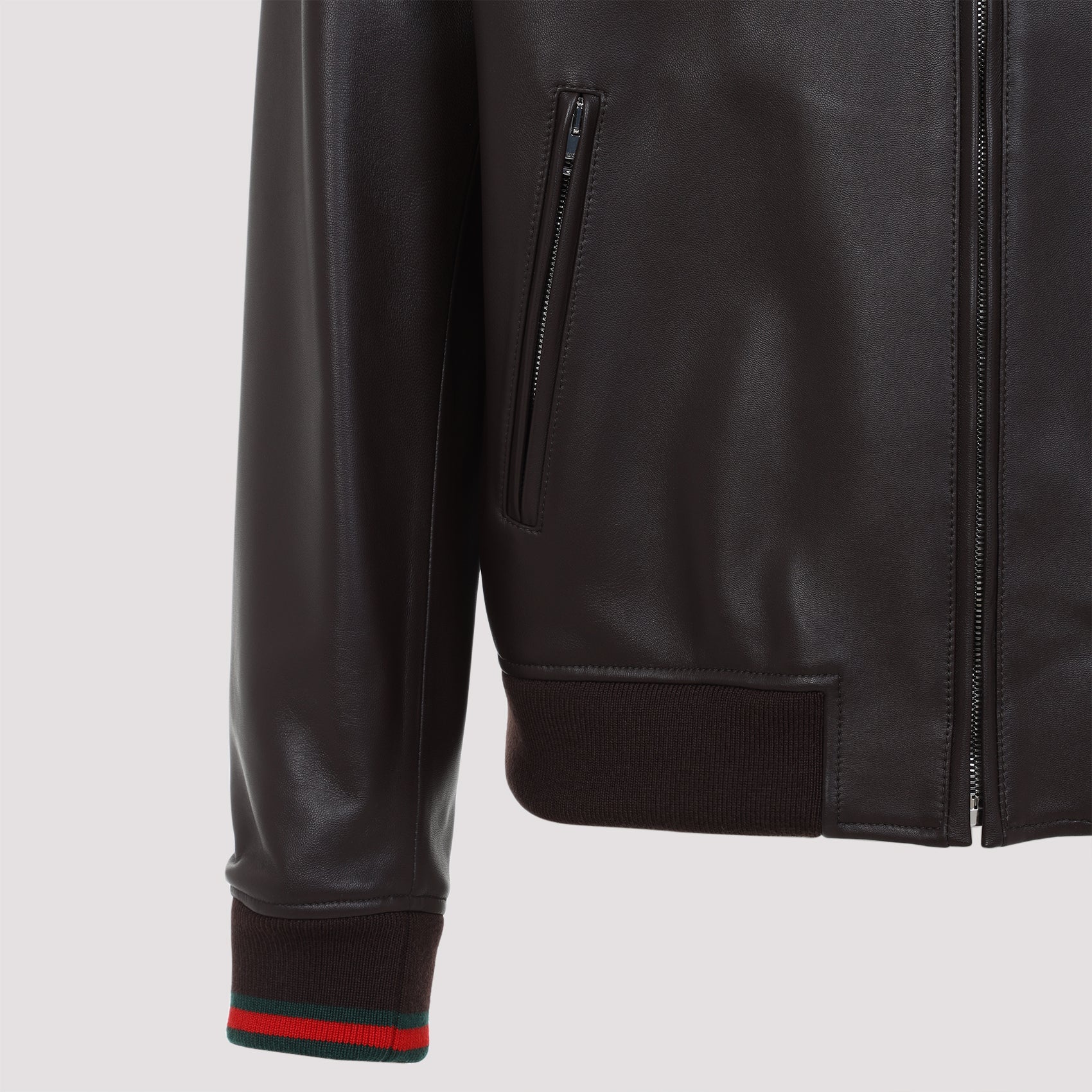 GUCCI Men's Stylish Leather Jacket - Spring/Summer 2025