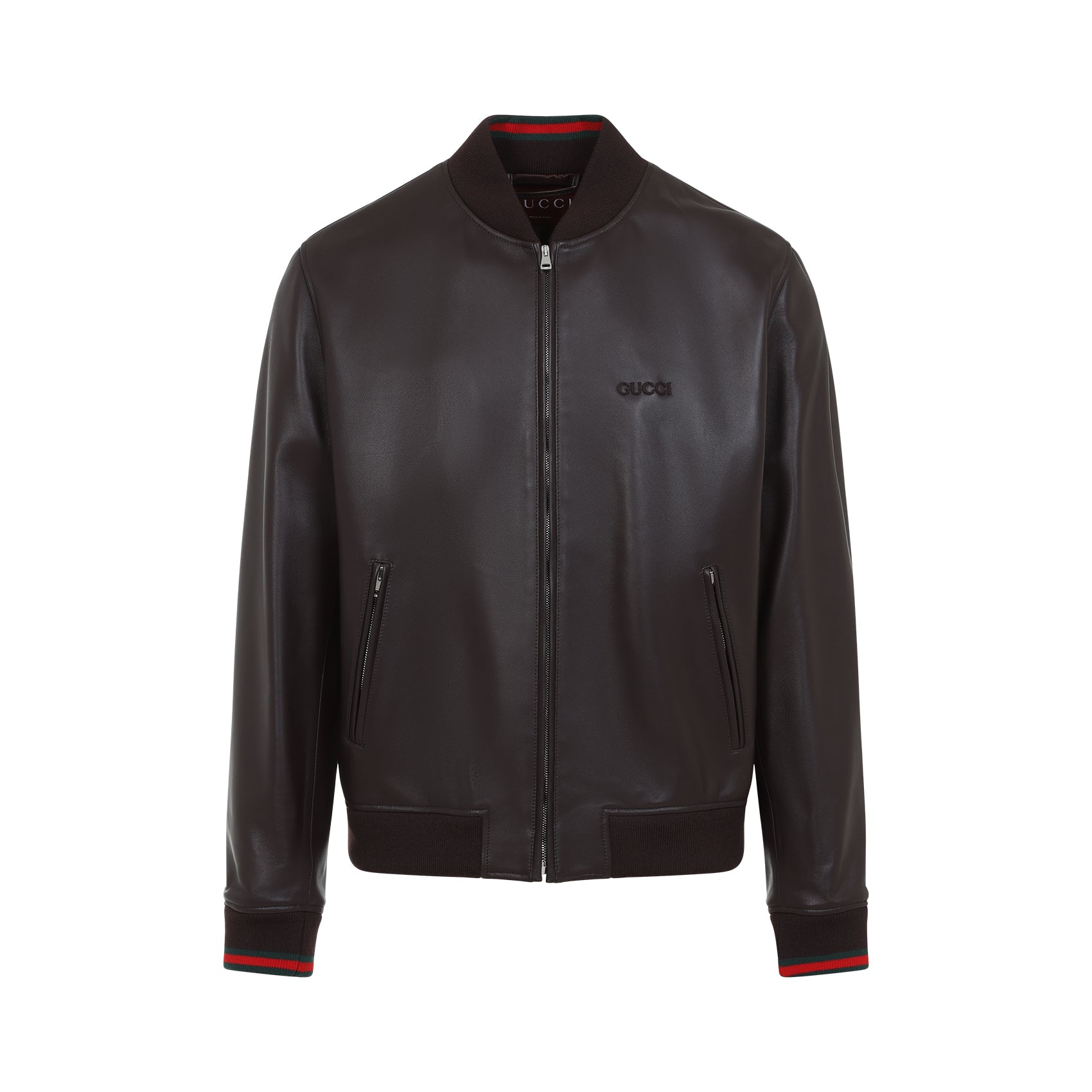 GUCCI Men's Leather Bomber Jacket