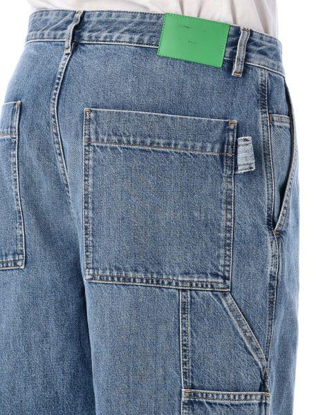 BOTTEGA VENETA Men's Cargo Jeans with Button Closure and Cargo Pockets