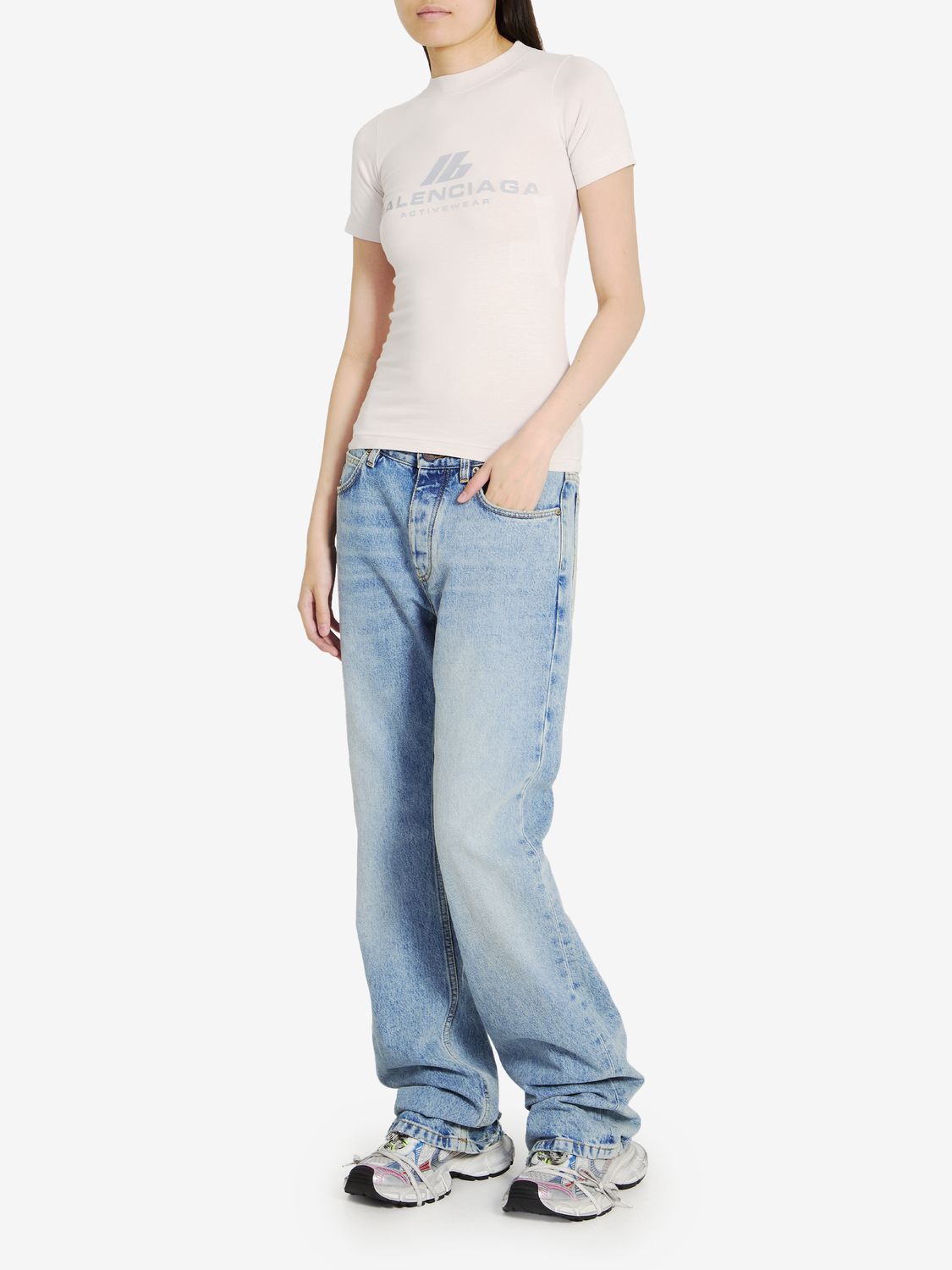 BALENCIAGA Distressed Hem Jeans for Women