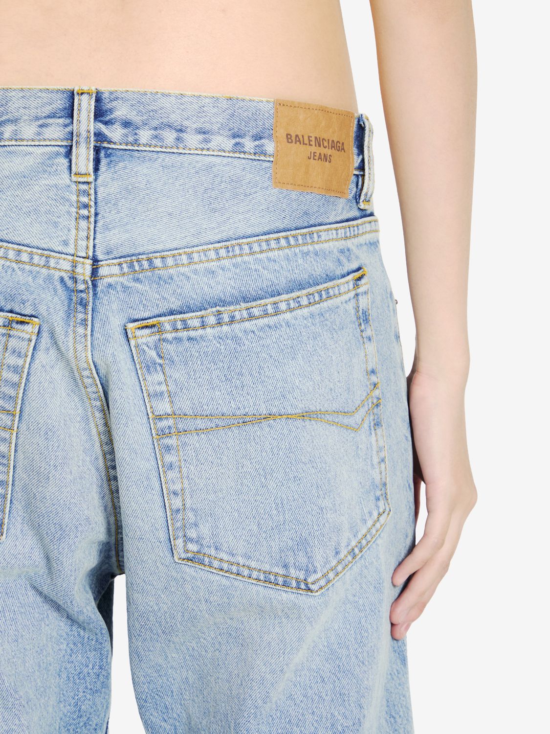 BALENCIAGA Distressed Hem Jeans for Women