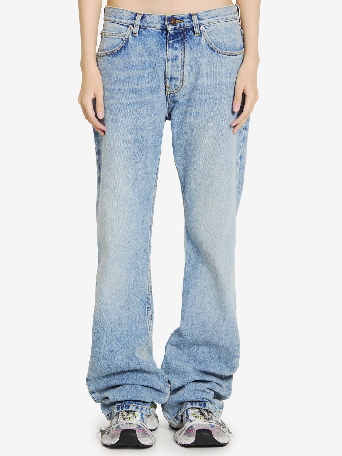 BALENCIAGA Distressed Hem Jeans for Women