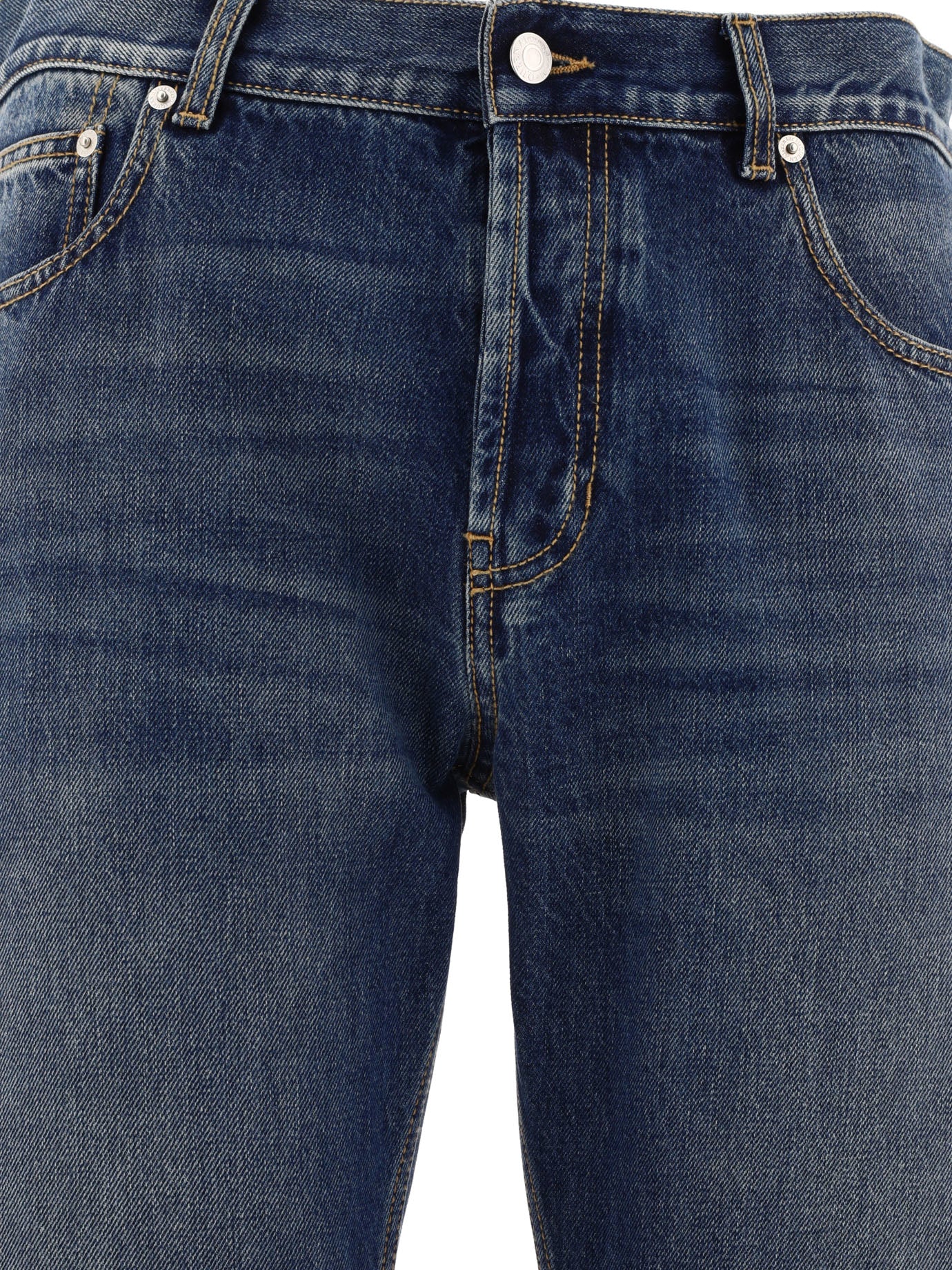 ALEXANDER MCQUEEN Mid-Rise Regular Fit Jeans with Logo Detail