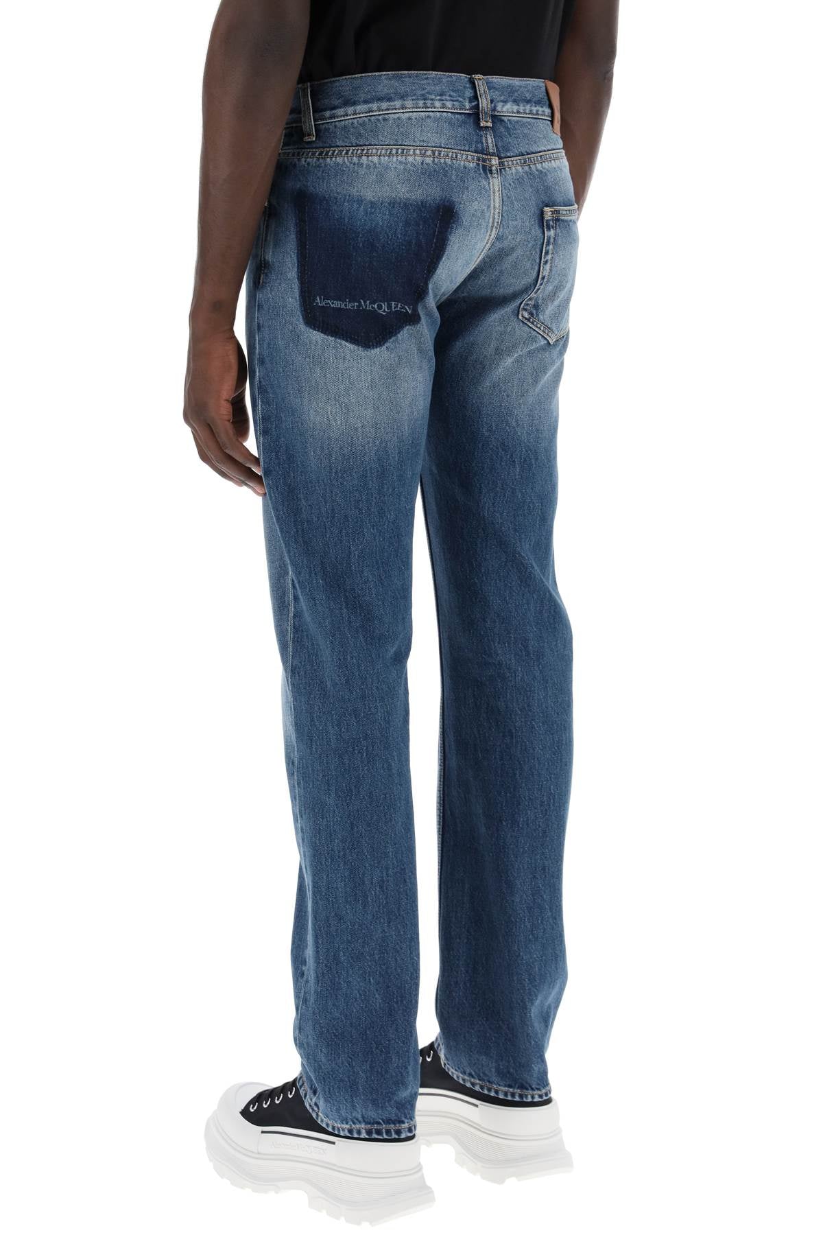 ALEXANDER MCQUEEN Men's Denim Jeans - FW24 Collection