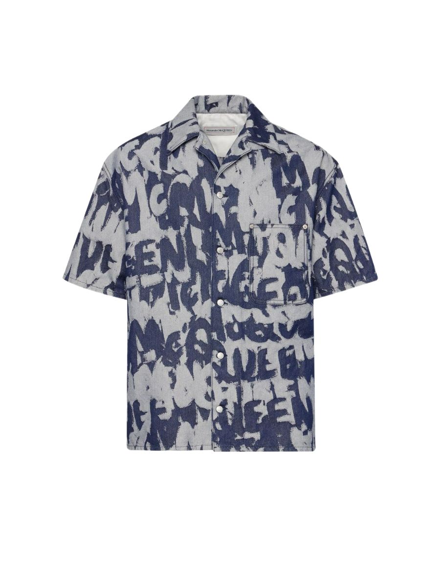 ALEXANDER MCQUEEN Hawaiian Denim Shirt - FW24 Collection