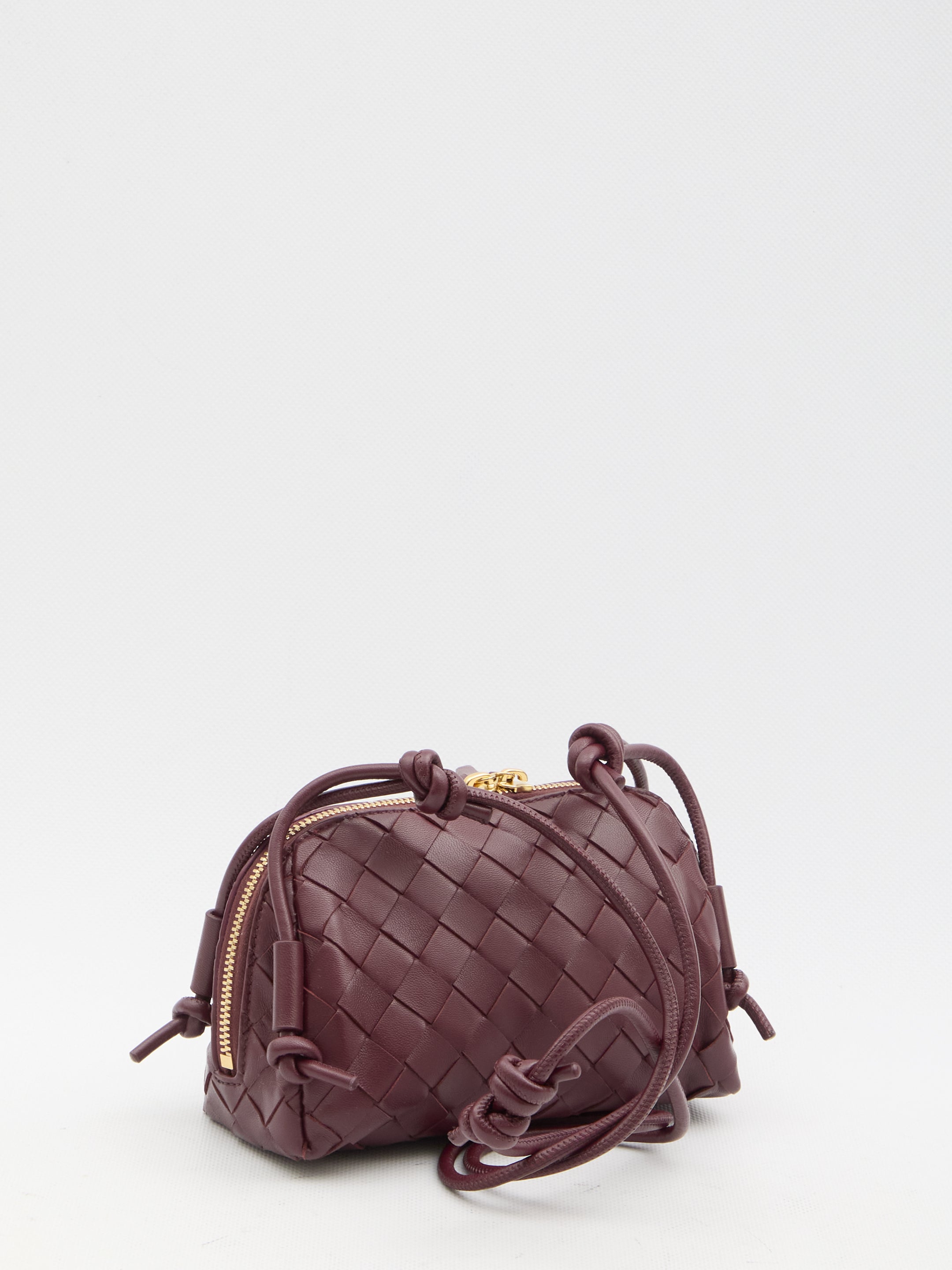 BOTTEGA VENETA Mini Intrecciato Concert Handbag - 18x11x8cm