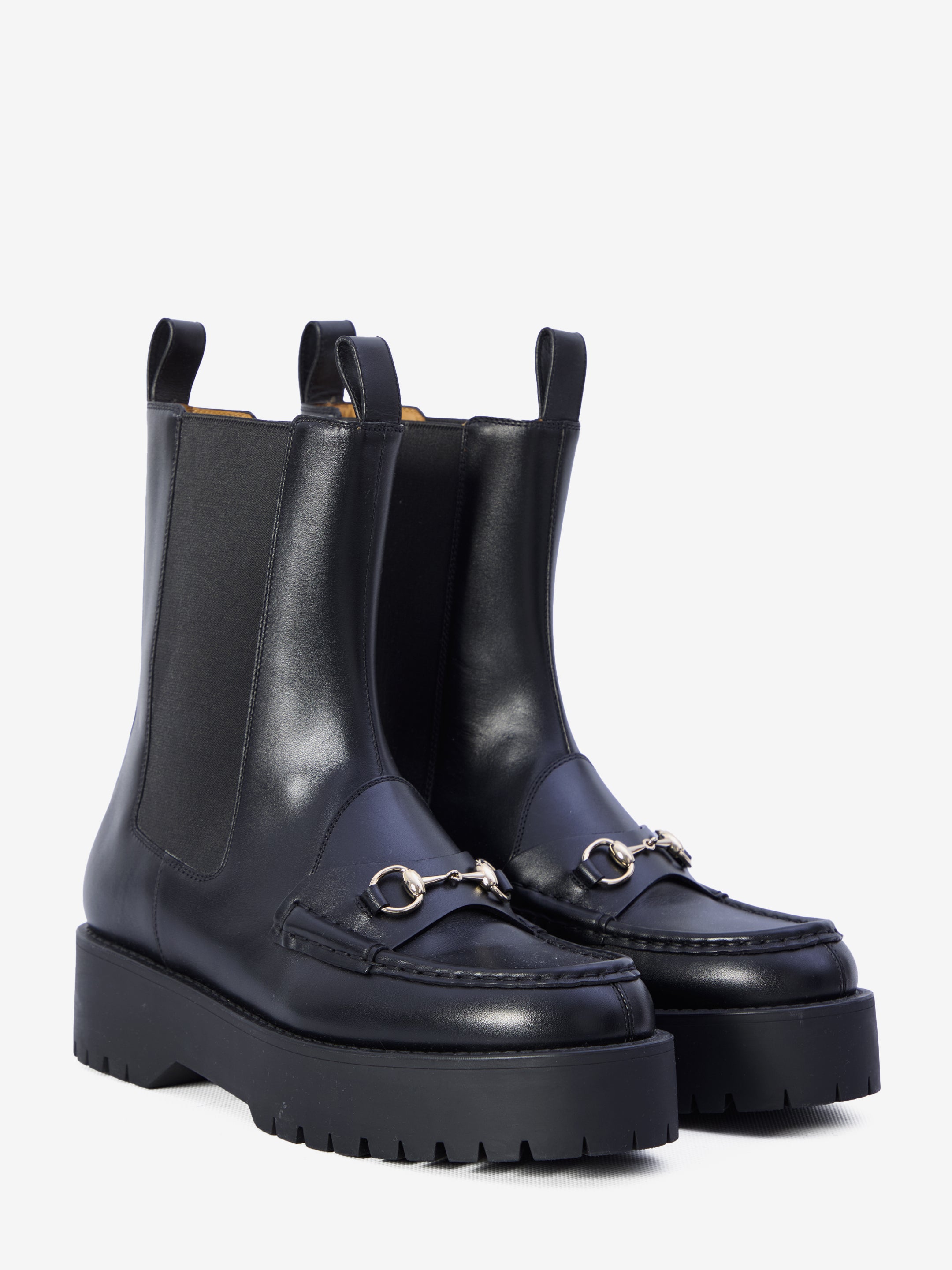 GUCCI Elegant Horsebit Mini Boots
