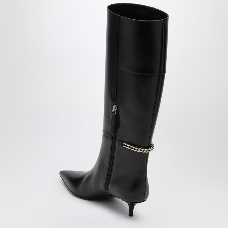 GUCCI Signorina High Leather Boots with Pointed Toe for Women