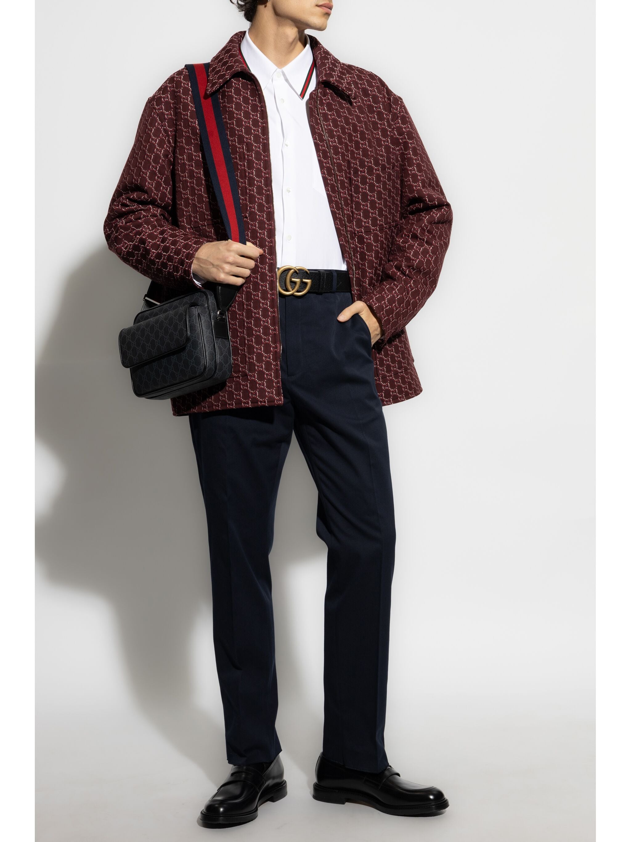 GUCCI Men's Trouser with Web Inserts Size 48